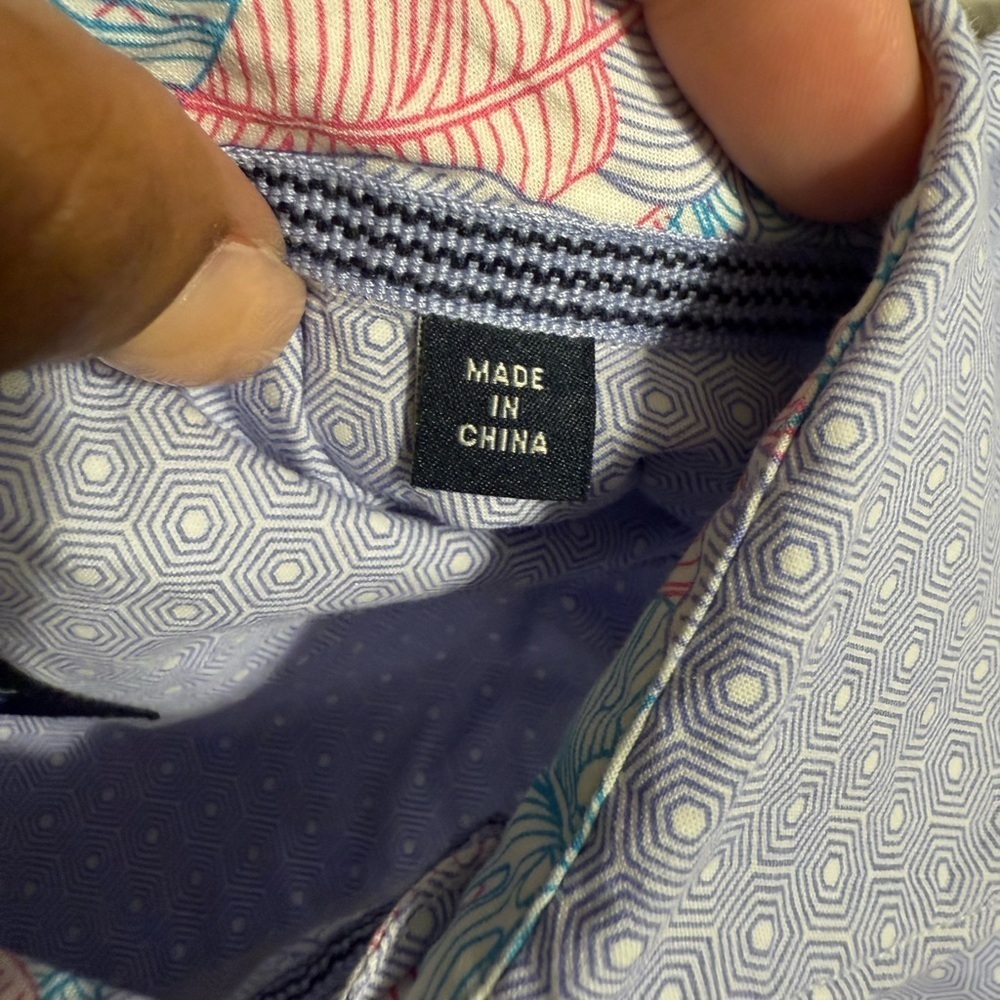 NWOT TaylorByrd Men's Blue Short Sleeve Shirt Size  L - Picture 10 of 11